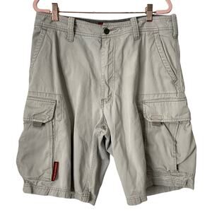 Vintage Abercrombie & Fitch Shorts Mens Medium Khaki Paratrooper Cargo Grunge